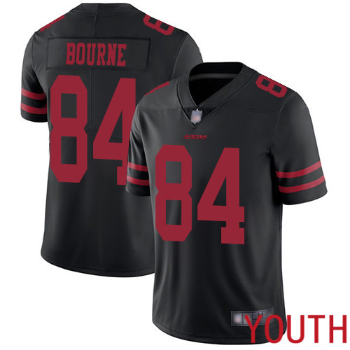 San Francisco 49ers Limited Black Youth Kendrick Bourne Alternate NFL Jersey #84 Vapor Untouchable->youth nfl jersey->Youth Jersey